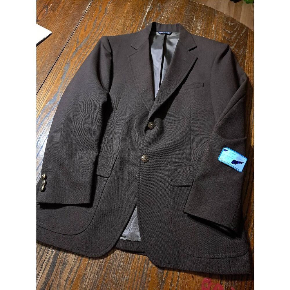 New 38 Short Regency Brown Single Breast Notch Lapel Suit Jacket Sport Coat